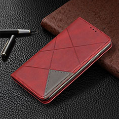 Handytasche Stand Schutzhülle Flip Leder Hülle L03 für Nokia 2.3 Rot