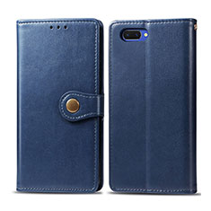 Handytasche Stand Schutzhülle Flip Leder Hülle L03 für Oppo A12e Blau