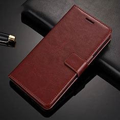 Handytasche Stand Schutzhülle Flip Leder Hülle L03 für Oppo A92 Braun