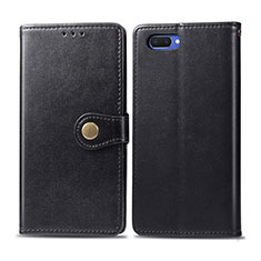 Handytasche Stand Schutzhülle Flip Leder Hülle L03 für Oppo AX5 Schwarz