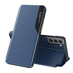 Handytasche Stand Schutzhülle Flip Leder Hülle L03 für Samsung Galaxy S21 Plus 5G Blau