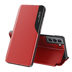 Handytasche Stand Schutzhülle Flip Leder Hülle L03 für Samsung Galaxy S21 Plus 5G Rot