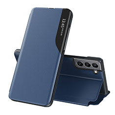 Handytasche Stand Schutzhülle Flip Leder Hülle L03 für Samsung Galaxy S22 5G Blau