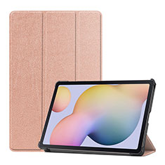 Handytasche Stand Schutzhülle Flip Leder Hülle L03 für Samsung Galaxy Tab S7 11 Wi-Fi SM-T870 Rosegold