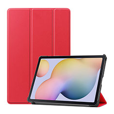 Handytasche Stand Schutzhülle Flip Leder Hülle L03 für Samsung Galaxy Tab S7 4G 11 SM-T875 Rot