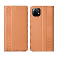 Handytasche Stand Schutzhülle Flip Leder Hülle L03 für Xiaomi Mi 11 Lite 5G NE Orange