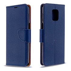 Handytasche Stand Schutzhülle Flip Leder Hülle L03 für Xiaomi Poco M2 Pro Blau