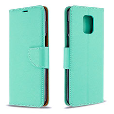 Handytasche Stand Schutzhülle Flip Leder Hülle L03 für Xiaomi Poco M2 Pro Grün