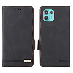 Handytasche Stand Schutzhülle Flip Leder Hülle L03Z für Motorola Moto Edge 20 Lite 5G Schwarz