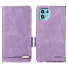 Handytasche Stand Schutzhülle Flip Leder Hülle L03Z für Motorola Moto Edge 20 Lite 5G Violett