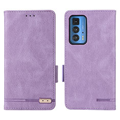 Handytasche Stand Schutzhülle Flip Leder Hülle L03Z für Motorola Moto Edge 20 Pro 5G Violett