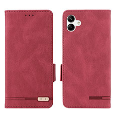 Handytasche Stand Schutzhülle Flip Leder Hülle L03Z für Samsung Galaxy A04 4G Rot