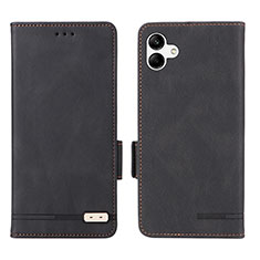 Handytasche Stand Schutzhülle Flip Leder Hülle L03Z für Samsung Galaxy A04 4G Schwarz