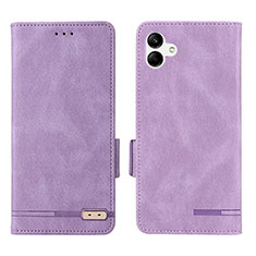 Handytasche Stand Schutzhülle Flip Leder Hülle L03Z für Samsung Galaxy A04 4G Violett