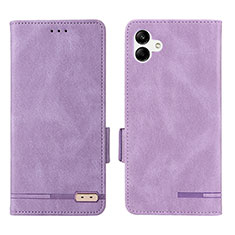 Handytasche Stand Schutzhülle Flip Leder Hülle L03Z für Samsung Galaxy A04E Violett
