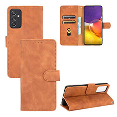 Handytasche Stand Schutzhülle Flip Leder Hülle L03Z für Samsung Galaxy A05s Braun