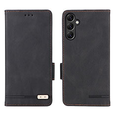 Handytasche Stand Schutzhülle Flip Leder Hülle L03Z für Samsung Galaxy A14 4G Schwarz