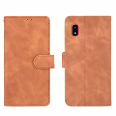 Handytasche Stand Schutzhülle Flip Leder Hülle L03Z für Samsung Galaxy A20 SC-02M SCV46 Braun