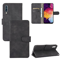 Handytasche Stand Schutzhülle Flip Leder Hülle L03Z für Samsung Galaxy A30S Schwarz