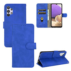 Handytasche Stand Schutzhülle Flip Leder Hülle L03Z für Samsung Galaxy A32 4G Blau