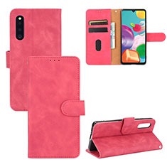 Handytasche Stand Schutzhülle Flip Leder Hülle L03Z für Samsung Galaxy A41 SC-41A Pink