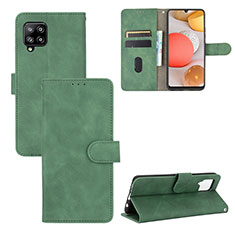 Handytasche Stand Schutzhülle Flip Leder Hülle L03Z für Samsung Galaxy A42 5G Grün