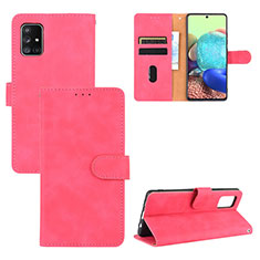 Handytasche Stand Schutzhülle Flip Leder Hülle L03Z für Samsung Galaxy A71 5G Pink