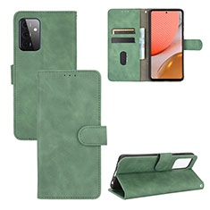 Handytasche Stand Schutzhülle Flip Leder Hülle L03Z für Samsung Galaxy A72 4G Grün