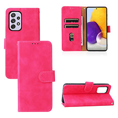 Handytasche Stand Schutzhülle Flip Leder Hülle L03Z für Samsung Galaxy A73 5G Pink