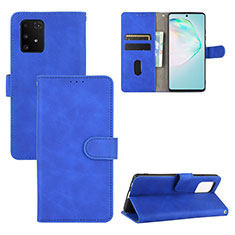 Handytasche Stand Schutzhülle Flip Leder Hülle L03Z für Samsung Galaxy A91 Blau