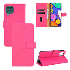 Handytasche Stand Schutzhülle Flip Leder Hülle L03Z für Samsung Galaxy F62 5G Pink