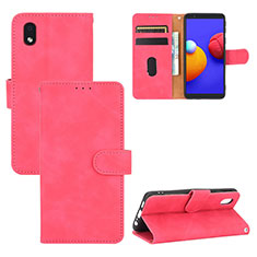 Handytasche Stand Schutzhülle Flip Leder Hülle L03Z für Samsung Galaxy M01 Core Pink