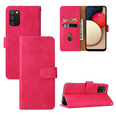 Handytasche Stand Schutzhülle Flip Leder Hülle L03Z für Samsung Galaxy M02s Pink