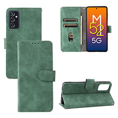 Handytasche Stand Schutzhülle Flip Leder Hülle L03Z für Samsung Galaxy M52 5G Grün