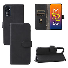 Handytasche Stand Schutzhülle Flip Leder Hülle L03Z für Samsung Galaxy M52 5G Schwarz