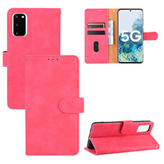 Handytasche Stand Schutzhülle Flip Leder Hülle L03Z für Samsung Galaxy S20 FE (2022) 5G Pink