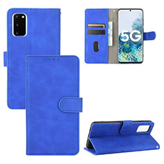 Handytasche Stand Schutzhülle Flip Leder Hülle L03Z für Samsung Galaxy S20 FE 5G Blau
