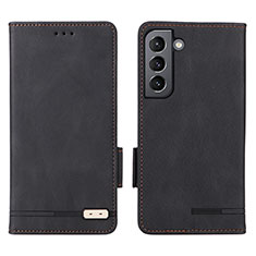 Handytasche Stand Schutzhülle Flip Leder Hülle L03Z für Samsung Galaxy S21 Plus 5G Schwarz