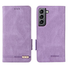 Handytasche Stand Schutzhülle Flip Leder Hülle L03Z für Samsung Galaxy S23 5G Violett