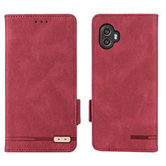 Handytasche Stand Schutzhülle Flip Leder Hülle L03Z für Samsung Galaxy XCover 6 Pro 5G Rot