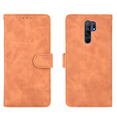 Handytasche Stand Schutzhülle Flip Leder Hülle L03Z für Xiaomi Redmi 9 Braun