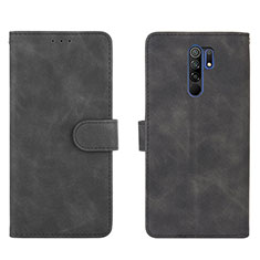 Handytasche Stand Schutzhülle Flip Leder Hülle L03Z für Xiaomi Redmi 9 Schwarz