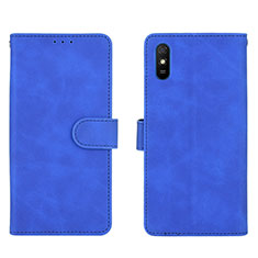 Handytasche Stand Schutzhülle Flip Leder Hülle L03Z für Xiaomi Redmi 9A Blau