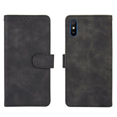 Handytasche Stand Schutzhülle Flip Leder Hülle L03Z für Xiaomi Redmi 9A Schwarz