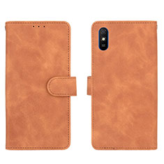 Handytasche Stand Schutzhülle Flip Leder Hülle L03Z für Xiaomi Redmi 9i Braun