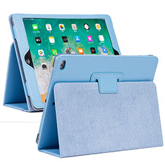 Handytasche Stand Schutzhülle Flip Leder Hülle L04 für Apple iPad 10.2 (2020) Hellblau