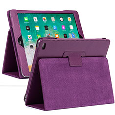 Handytasche Stand Schutzhülle Flip Leder Hülle L04 für Apple iPad 10.2 (2021) Violett