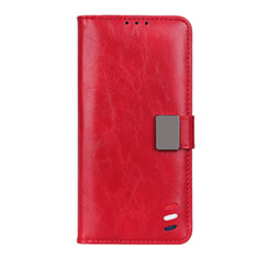 Handytasche Stand Schutzhülle Flip Leder Hülle L04 für Motorola Moto G9 Plus Rot