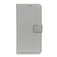 Handytasche Stand Schutzhülle Flip Leder Hülle L04 für Realme V5 5G Grau