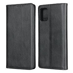 Handytasche Stand Schutzhülle Flip Leder Hülle L04 für Samsung Galaxy A51 4G Schwarz